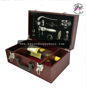 Deluxe Wine Opener Set And Storage