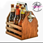 Wooden Bottle Caddy